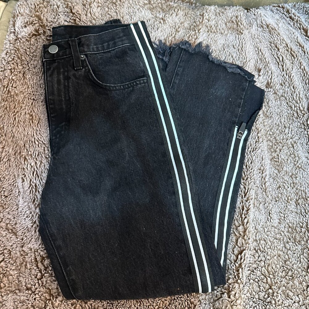 Carmar Denim Striped Zipper Jeans